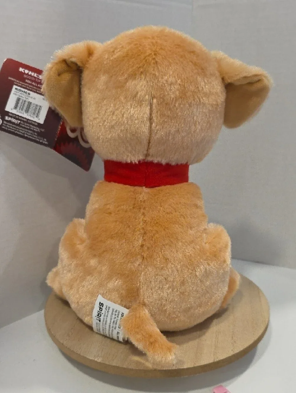 Mattel 80 Barbie Tan Plush Puppy with Red Collar By Kohl's Cares NWT